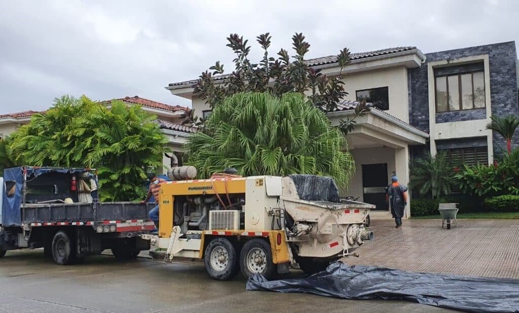 Bomba de concreto estacionaria